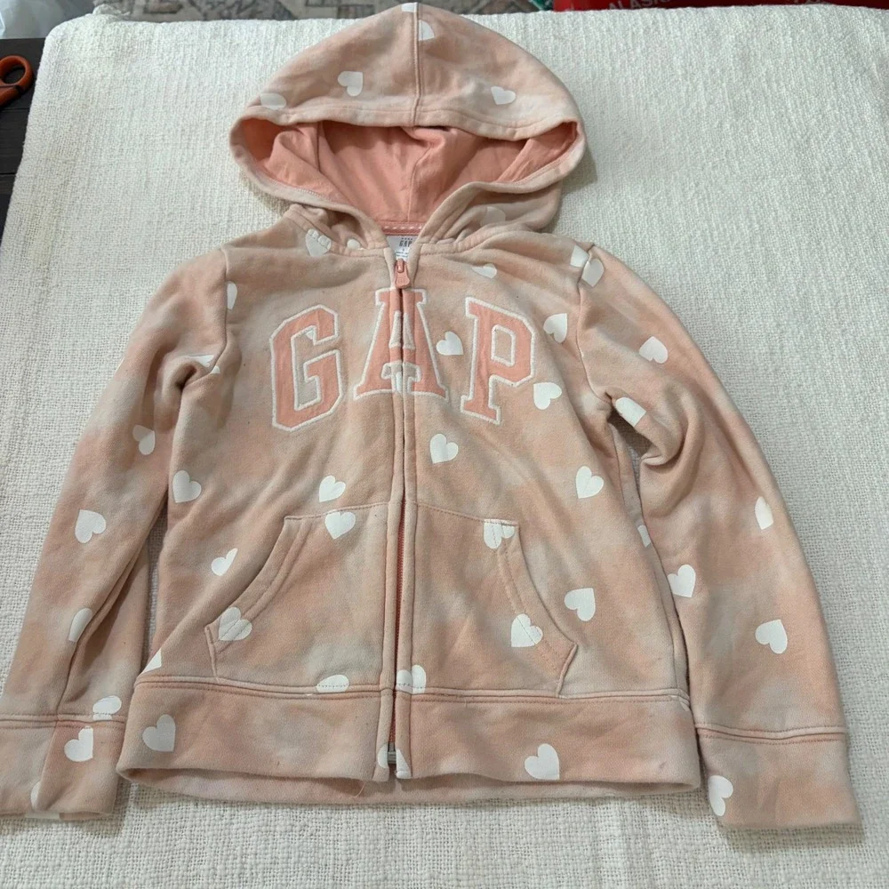 Gap Kids Girls Bundle 5pc Hoodie Sequin Tees Dress Checkered Pants Sz 5 S